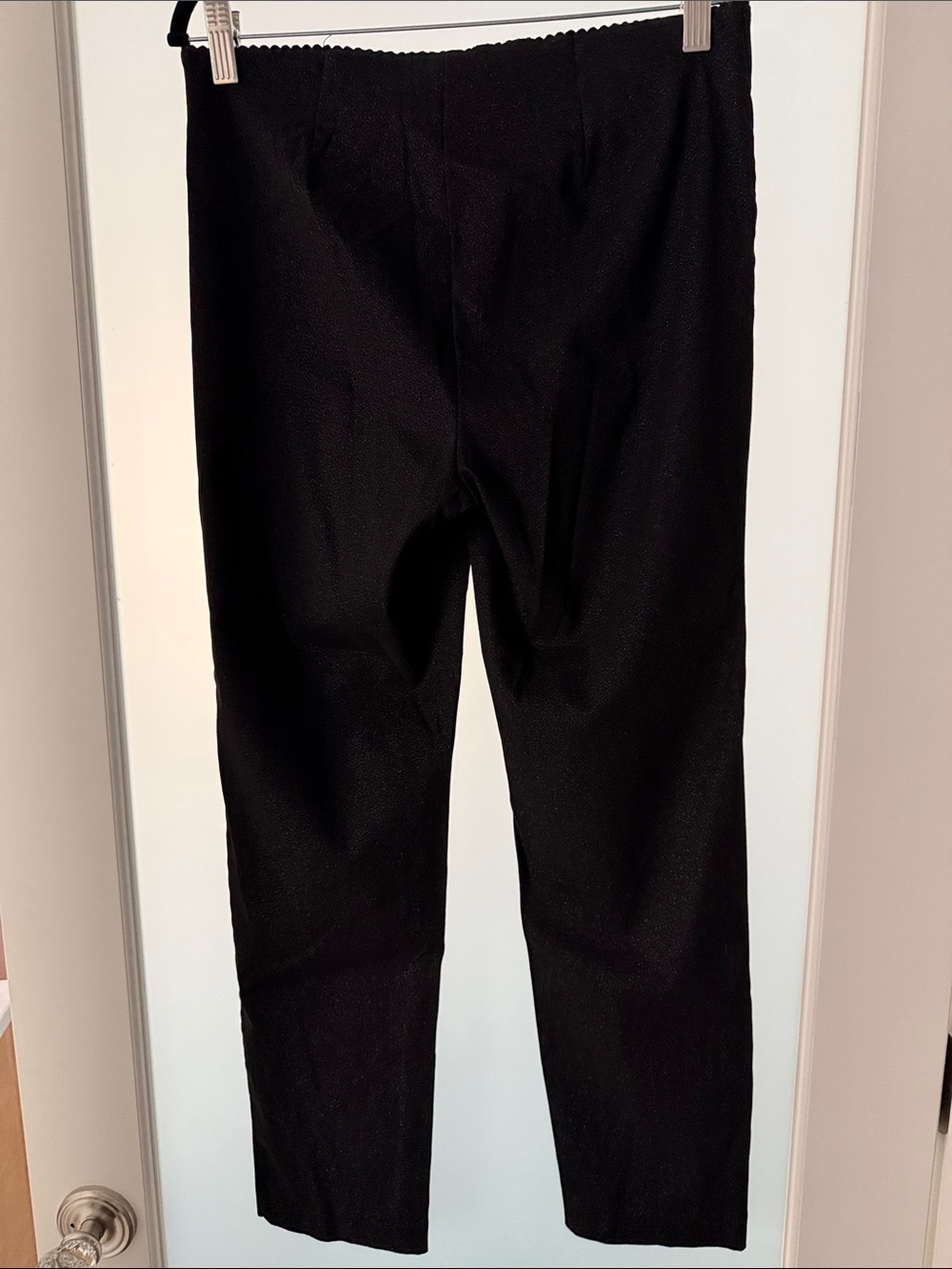 Elle Black Skinny Ankle Glitter Pants